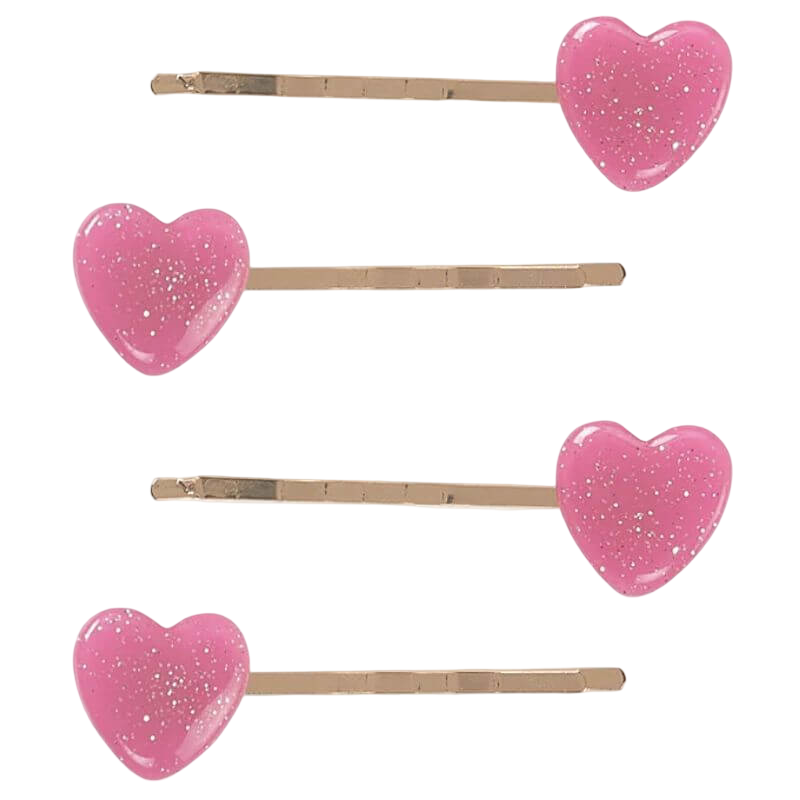 Calico Sun Sophia Hair Clips - Heart