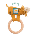 Moulin Roty Sous Mon Baobab Paprika the Lion Ring Rattle 15cm