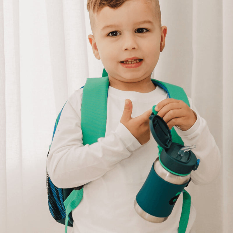 Skip Hop Spark Style Stainless Steel Straw Bottle 350ml