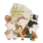 Le Toy Van Stacking Farmyard Animals & Bag