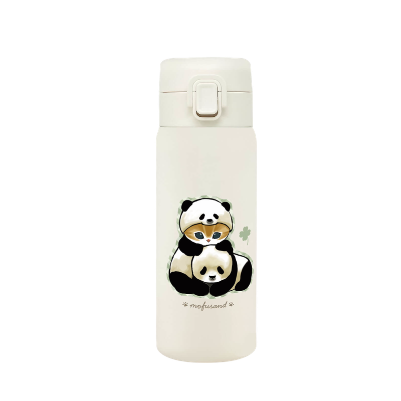 Mofusand Stainless Steel Bottle - Panda 350ml