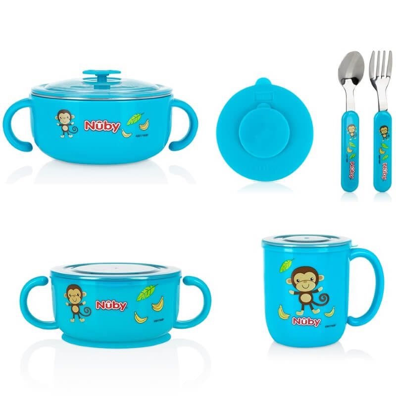 Nuby Stainless Steel Feeding Set