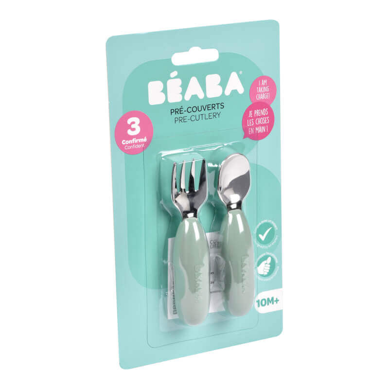 Beaba Stainless Steel Pre-Cutlery 2-Pack