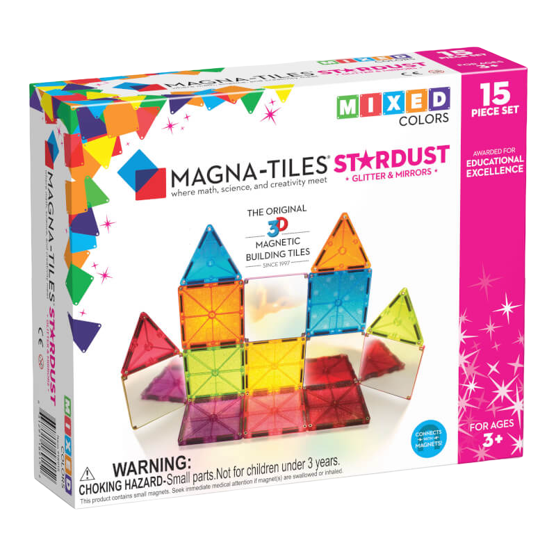 Magna-Tiles Stardust 15-Piece Set
