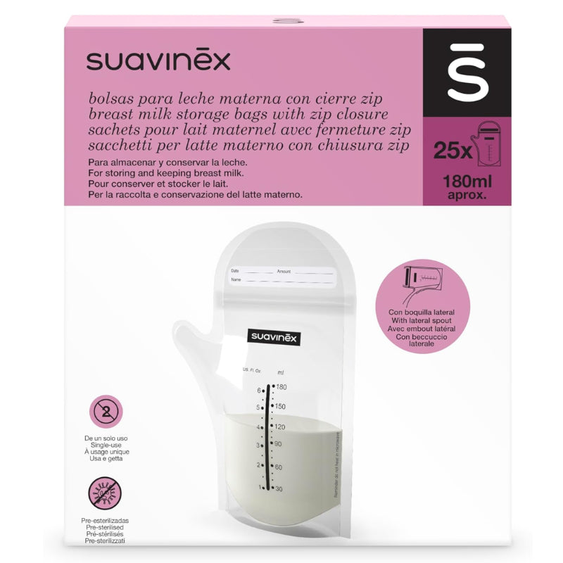 Suavinex Breastmilk Storage Bags 25-Pack