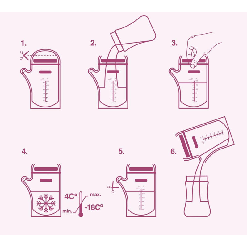 Suavinex Breastmilk Storage Bags 25-Pack