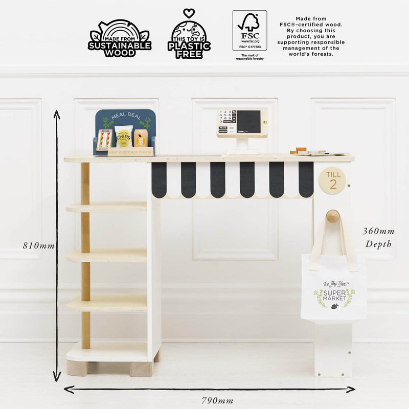 Le Toy Van Supermarket Till Checkout & Accessories