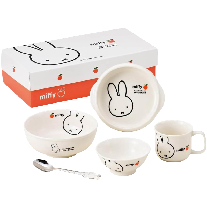 Miffy Tableware Gift Set - Apple