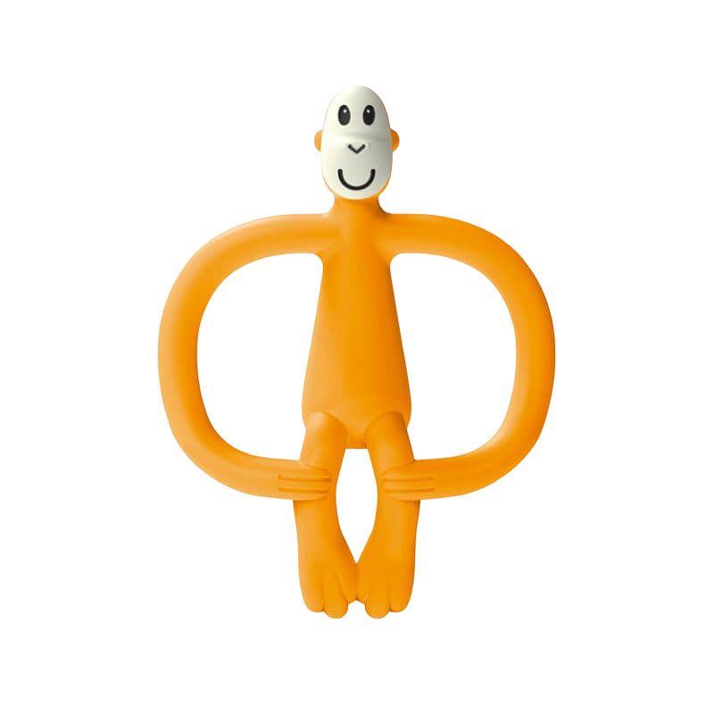 Matchstick Monkey Original Teething Toy & Gel Applicator - Orange