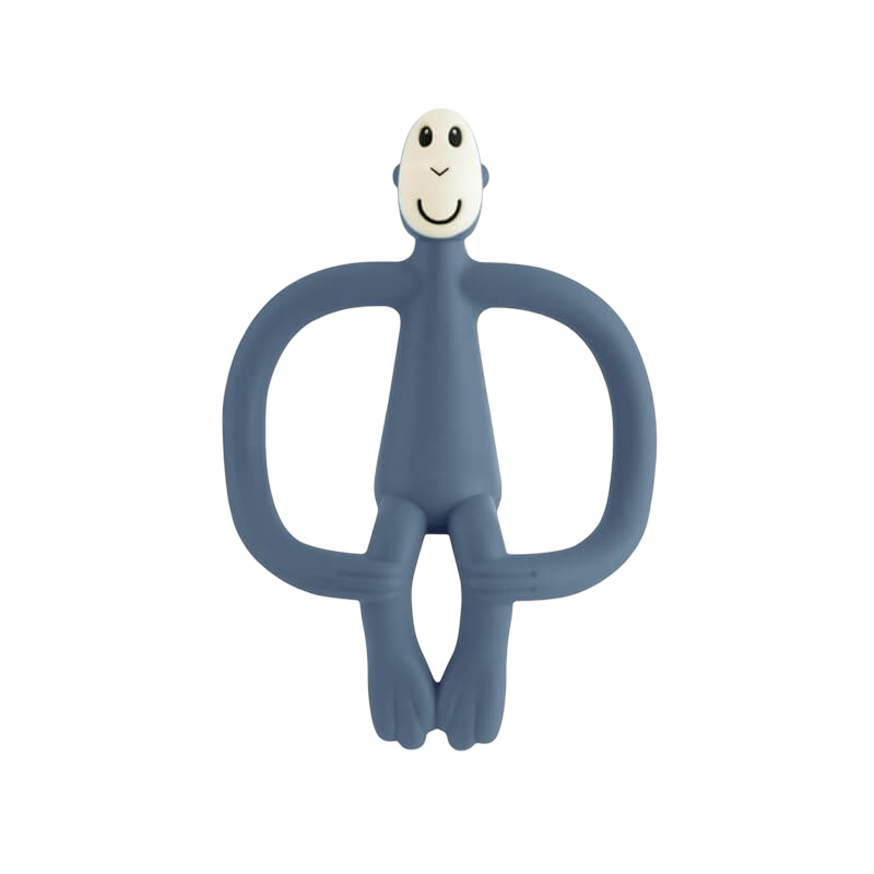 Matchstick Monkey Original Teething Toy With Tail - Airforce Blue