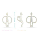 Matchstick Monkey Original Teething Toy With Tail - Confetti Cream