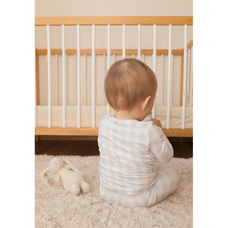 Bublotte Toddler Magnetic Pyjamas - Blue Gingham