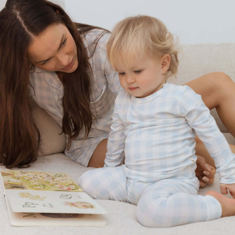 Bublotte Toddler Magnetic Pyjamas - Blue Gingham