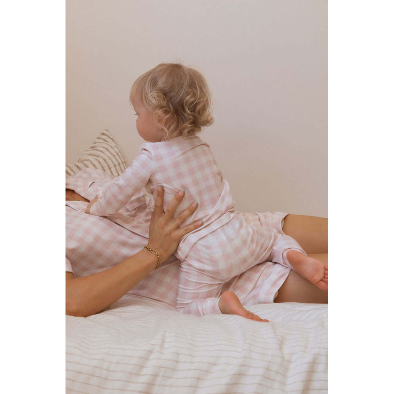 Bublotte Toddler Magnetic Pyjamas - Pink Gingham