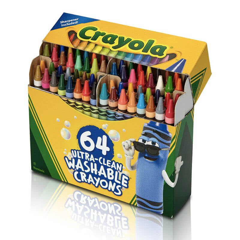 Crayola Ultra-Clean Washable Crayons (64 Colors)