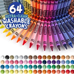 Crayola Ultra-Clean Washable Crayons (64 Colors)