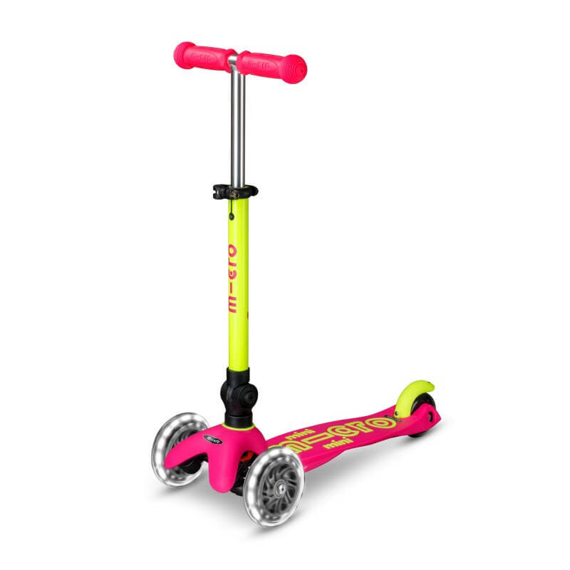 Micro Scooter Mini Deluxe Foldable Neon LED
