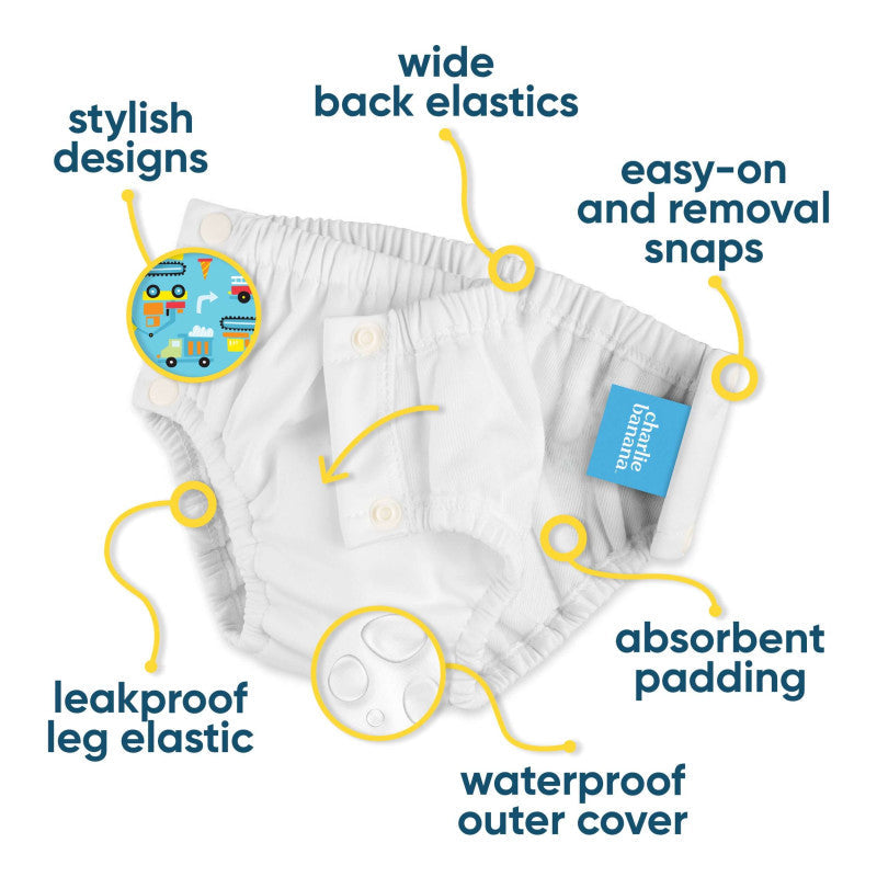 Charlie Banana Reusable Training Pants Snaps - Cotton Bliss