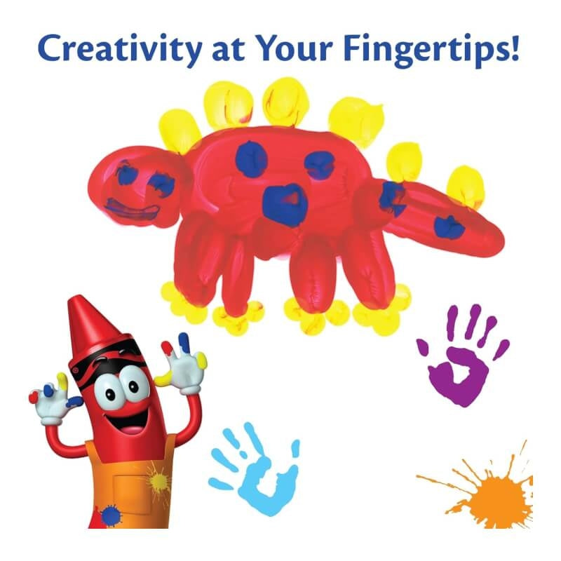 Crayola Washable Bold Fingerpaint - Primary Colors - 3-Pack