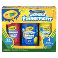 Crayola Washable Bold Fingerpaint - Primary Colors - 3-Pack