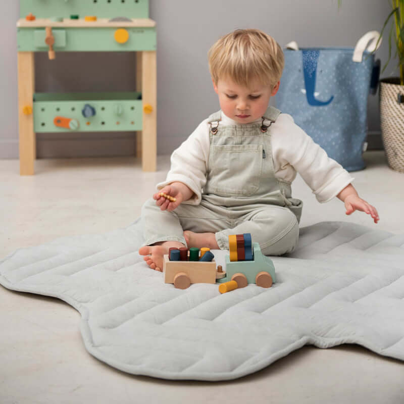 Trixie Wooden animal car with trailer