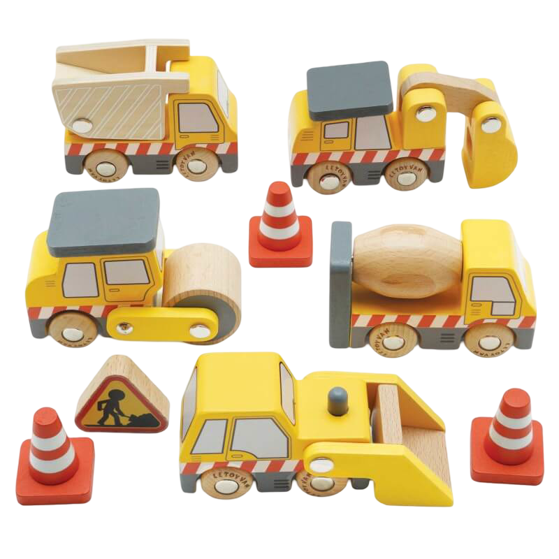 Le Toy Van Wooden Construction Vehicles