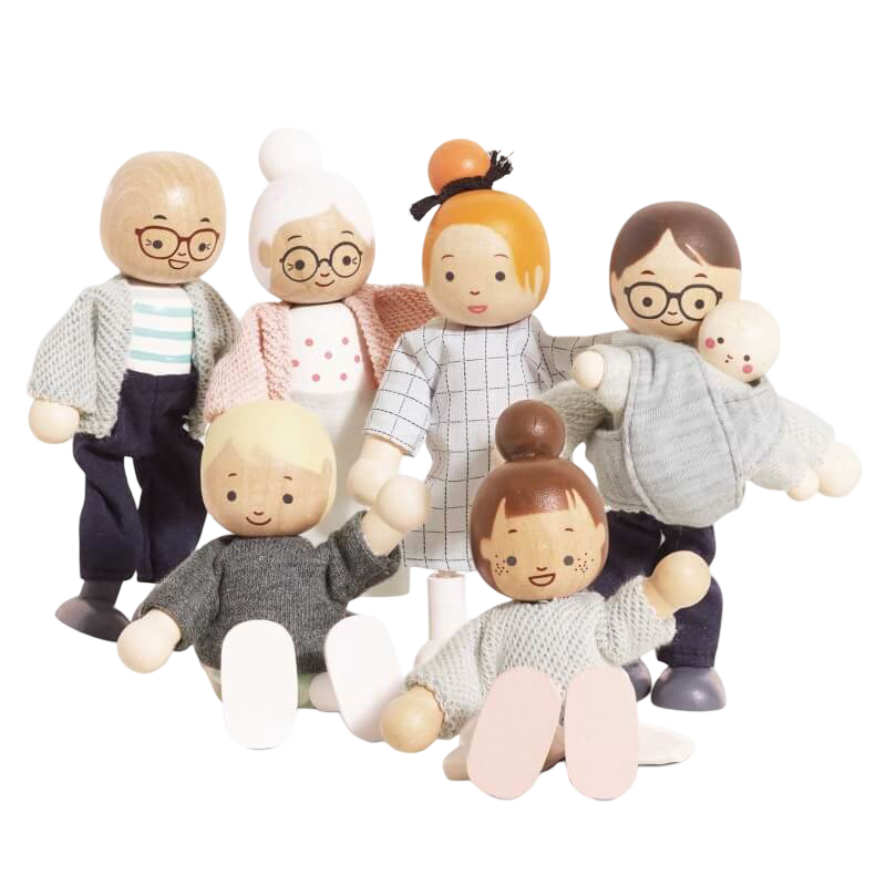 Le Toy Van Wooden Dolls House Family