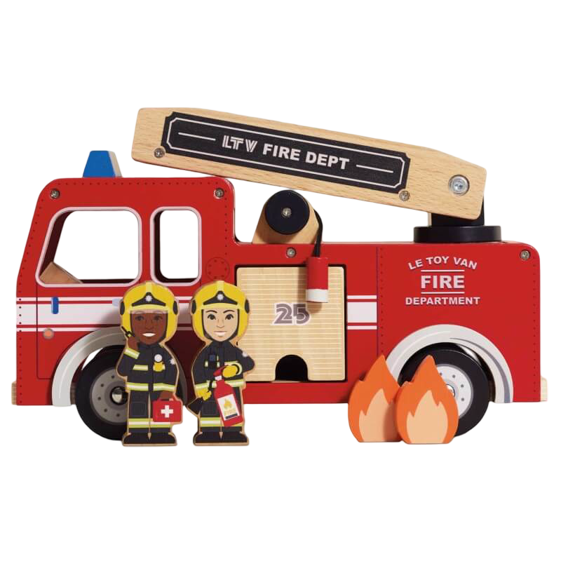 Le Toy Van Wooden Fire Engine