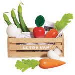 Le Toy Van Wooden Market Crate - Harvest Vegetables