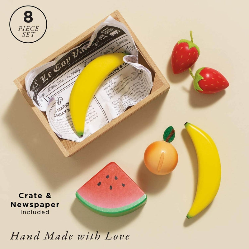 Le Toy Van Wooden Market Crate - Smoothie Fruit