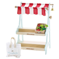 Le Toy Van Wooden Market Stall & Fruit Play Food Crate