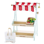 Le Toy Van Wooden Market Stall & Fruit Play Food Crate