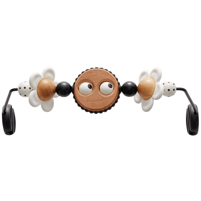 BabyBjorn Wooden Toy for Bouncer - Googly Eyes Black & White