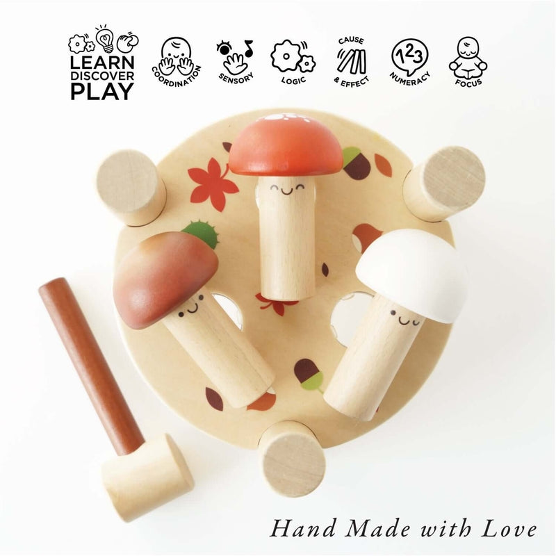 Le Toy Van Woodland Mushroom Hammer Game