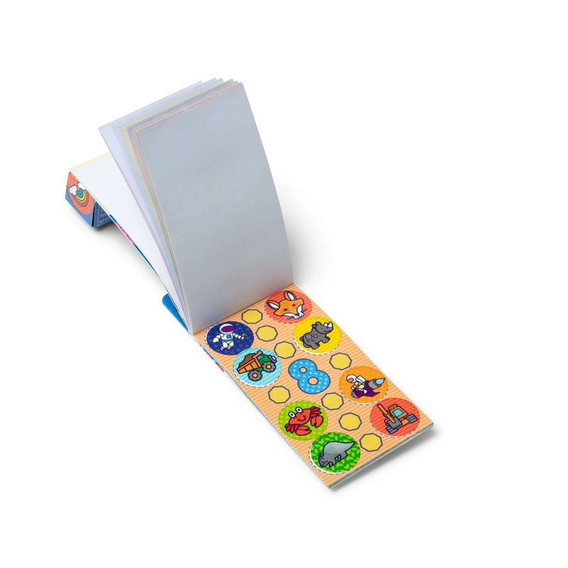 Melissa & Doug WOW!® Mini Activity Pad & Refill Stickers - Surprise Pack (200 Stickers) - Stamper not included