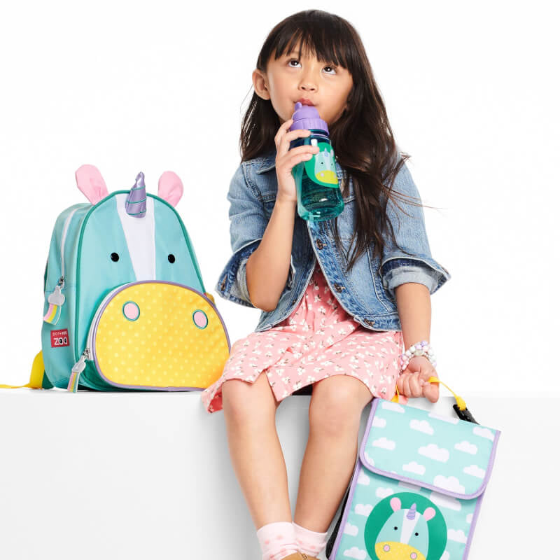 Skip Hop Zoo PP Straw Bottle 390ml