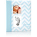 Pearhead Chevron Baby Book - Blue
