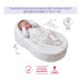 Red Castle | Cocoonababy Cocoonababy Nest with Fitted Sheet - (0-4 mos) - Fleur de Coton, White
