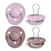 BIBS De Lux Collection Soft Silicone Pacifier - Dusky Lilac/Heather 0-3y (2-Pack)