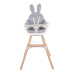 Childhome Rabbit Universal Seat Cushion - Jersey, Grey